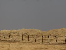 Пограничный забор на границе с Иорданией. Так это выглядит сейчас. Фото с NEWSru.co.il