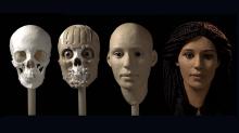 Этапы реконструкции внешности древнеегипетской мумии Меритамун. Кадр из видео The University of Melbourne / Youtube