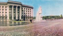 Площадь им. Октябрьской революции (Куликово поле), фото Людмилы Ковалевой, 3 мая 1969 г.