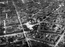 Одесса, вид Соборной площади и окружающих улиц сверху, 1929 г.