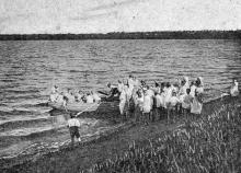 Кляйн-Либенталь. Мелководный Сухой Лиман. Фото в брошюре «Одесса. Приморские курорты». 1933 г.
