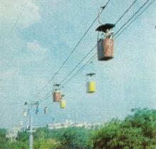 Одесса.  Канатная дорога. Фото из справочника «Курорты Одессы», 1976 г.