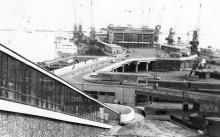 Вид на морской вокзал. Одесса. 21 августа 1970 г. (7473)