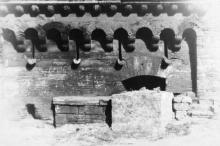 Подпорная стенка на спуске Вакуленчука. Фотограф Андрей Онисимович Лисенко. Конец 1940-х гг.