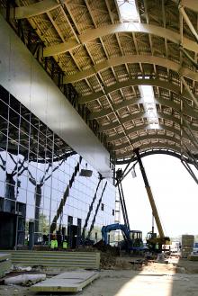 Строительство нового терминала Одесского аэропорта. Фото В. Тенякова. 04 сентября 2015 г.