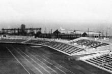 Стадион им. Косиора. Вид на маяк. Одесса. 1936 г.