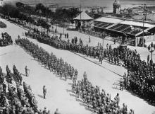 Германские солдаты на Николаевском (Приморском) бульваре, июнь, 1918 г.