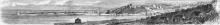 Одесса. Бульварная лестница, вид на город. Рисунок в газете «L'illustration». 1856 г.