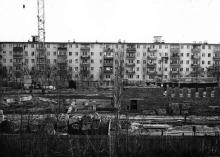 Одесса. Строительство кинотеатра «Звездный». Фото Юрия Николаевича Тихонова. Март, 1974 г.