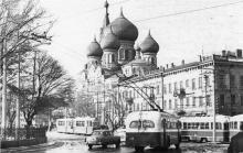 Одесса, улица Чижикова и здание планетария. Середина 1960-х гг.