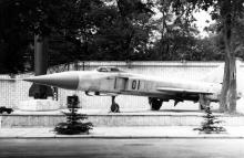 Самолет СУ-15 в музее Одесского военного округа. 1980-е гг.