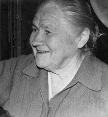 Александра Прокофьевна Езерова (Кирпишева), жена Петра Никитовича Езерова. Ок. 1980 г.