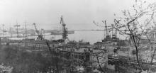 Одесса. Вид на порт. 1950-е гг.