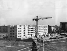 Строительство жилого дома Одесского СУ-604 на ул. Новоселов, 31а. 1968 г.