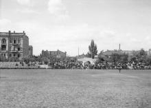 На муниципальном стадионе «Виктория». Одесса. 1942 г.