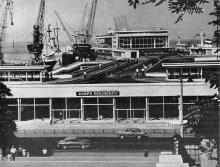 Новый морской вокзал. Фото в книге «Одесса и ее побратимы». 1970 г.