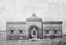 Проект здания купеческой биржи. Одесса. Конец XIX века