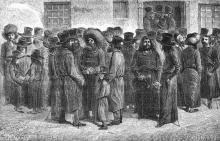 Еврейские торговцы Одессы. Гравюра в газете по рисунку 1837 г.
