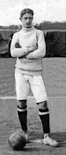 Давид Каждан — вратарь сборной Одессы, чемпиона  России 1913 года