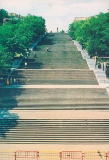Потемкинская лестница. Фотография в наборе открыток «Одесса». 2004 г.