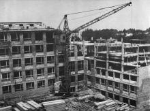 Строительство студенческого городка уже начато. Фотография в фотобуклете «Одесский политехнический институт». 1968 г.