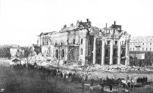 Одесса, городской театр после пожара, 1873 г.
