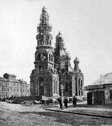 Одесса. Строительство Вознесенской (Мещанской) церкви, 1896 г.