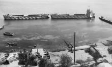 Затопленные баржи в Отраде. Одесса. Сентябрь, 1959 г.