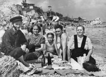 Одесса. На пляже в Отраде. 1955 г.