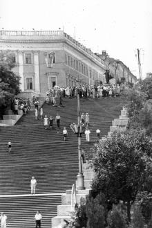 Потемкинская лестница. Одесса. 11 июня 1960 г. (4520)