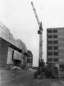 Строительство блоков сборочного цеха ЗОРа. Одесса, апрель 1984 г. (8095)