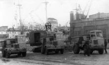 Строительство трубопроводного цеха Судоремонтного завода. Одесса 1962 г. Выкрест (1688)