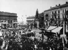 Открытие памятника Екатерине II. Фотограф П. Ганкевич. Одесса, 6 мая 1900 г.
