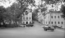 Ланжероновский спуск на ул. Польскую, Таможенную площадь. Фото С. Калмыкова. Одесса. 1970-е годы