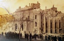 Одесса, здание городского театра после пожара, 1873 г.