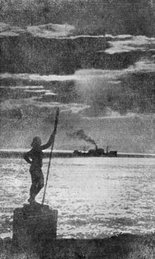 Морской пейзаж. Фотография в справочнике «Курорты Одессы». 1955 г.