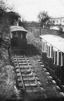 Одесса. Подъемный трамвай. Почтовая карточка. 1933 г.