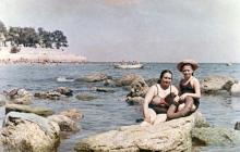 Одесса. На пляже в Аркадии. 1952 г.