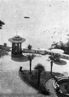 Парк культуры и отдыха «Аркадия», видовая терраса, фото из альбома «Архитектура парков СССР», 1940 г.