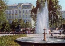 Одесса. Городской сад. Фото Е. Света. Из набора открыток «Город-герой Одесса». 1978 г.