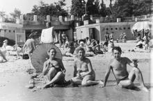 Пляж «Аркадия». Одесса. 1960 г.
