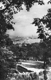 Одеса. Вид з Приморського бульвару. Фото О. Малаховського. Поштова картка. 1958 р.