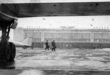 Одесский аэропорт. Фото Фатеева. ОАОО. 3 марта 1962 г.