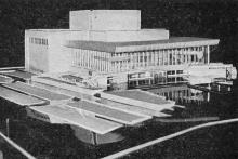 Таким будет новое здание Одесского театра музкомедии. Фото в справочнике «Будьте, как дома», 1969 г.