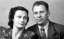 Н.И. Корченова и К.Б. Корченов. 1950 г.