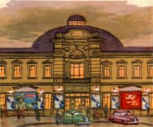 Цирк. Рисунок в буклете «Театры Одессы». 1963 г.