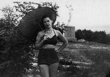 «Девушка c веслом» на Ланжероне. Одесса. 1956 г.