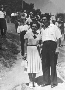 И.Ф. Демьянов с невестой, Г.И. Сенчиневич. Одесса. 1953 г.