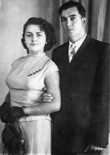 И.Ф. Демьянов с женой Г.И. Демьяновой (Сенчиневич). 1957 г.