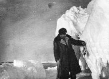 И.Ф. Демьянов. Зимовка на льдине. Пришлось охотиться. 1958 г.